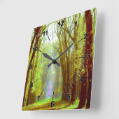 春ライトウォールクロック スクエア壁時計 (傾斜)