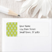 春ライムグリーンブルーサークルマザーズデイギフト ラベル (インサイチュ)