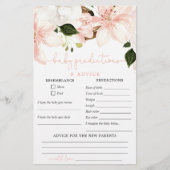 春ライリーピンクベビー予測アドバイスカード (正面)