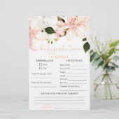 春ライリーピンクベビー予測アドバイスカード (スタンド正面)