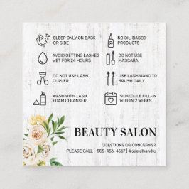 春ラッシュ・アフターケア・カード スクエア名刺