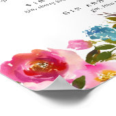 春ラッシュ |ピンクフローラシグネチャーカクテルメニュー ポスター (角)