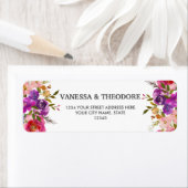 春ラッシュ |花と葉のフローラ結婚の ラベル (インサイチュ)