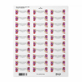 春ラッシュ |花と葉のフローラ結婚の ラベル (フルシート)