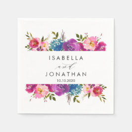 春ラッシュ |花枠結婚のカスタム スタンダードカクテルナプキン
