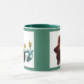 春ラビットダフォディルアート マグカップ (中央)