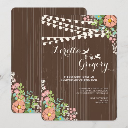 春ラブ招待状 招待状 (正面/裏面)