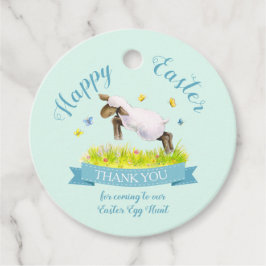 春ラムキュートアクアブルーイースター感謝していユー フェイバータグ