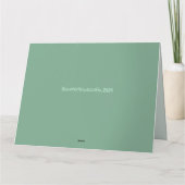 春ラムズイースター折り畳みグリーティングカード カード (裏面)