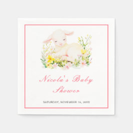 春ラムベビーシャワー スタンダードカクテルナプキン