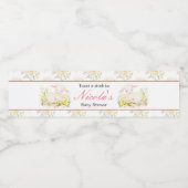 春ラムベビーシャワー ペットボトルラベル (シングルラベル)