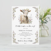 春ラムワイルドフラワーベイビーシャワー 招待状 (スタンド正面)