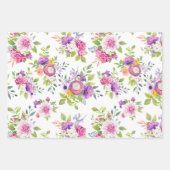 春ランヌカルスとバラコラージュ ラッピングペーパーシート (正面2)