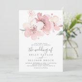 春ラージさくらんぼ結婚ブロッサム 招待状 (スタンド正面)