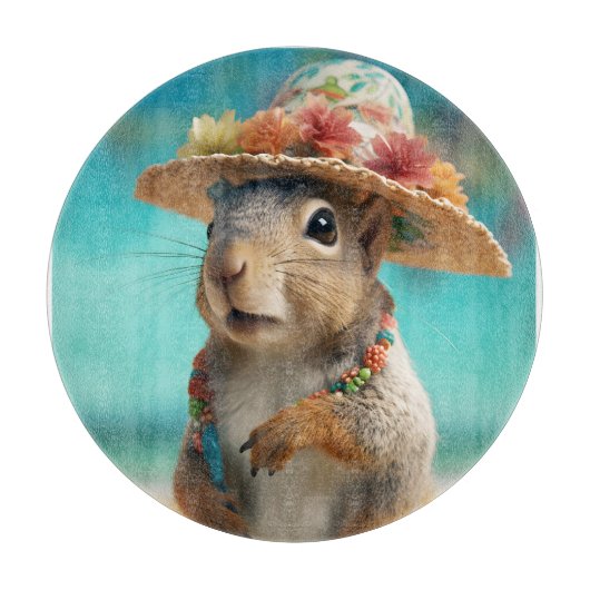 春リス カッティングボード (正面)