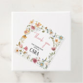 春リトルワイルドフラワーバースデーパーティースクエア フェイバータグ (インサイチュ)