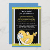 春リニューアルペディマニフェイシャルマッサージバード 招待状 (正面/裏面)