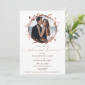 春リハーサルディナー招待状ワイルドフラワー 招待状 (スタンド正面)