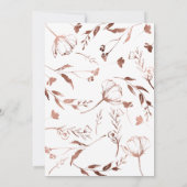 春リハーサルディナー招待状ワイルドフラワー 招待状 (裏面)