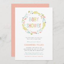 春リースガールベビーシャワー