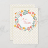 春リースサンクユーノテカード 招待状 (正面/裏面)