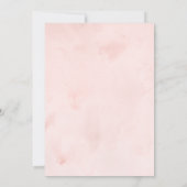 春リーススウィートリトルバニーガールベビーシャワー 招待状 (裏面)