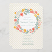 春リース招待状 招待状 (正面/裏面)