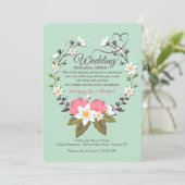 春リース結婚のリハーサルディナー招待状 招待状 (スタンド正面)