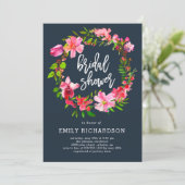 春リース編集可能カラーブライダルシャワー招待状 招待状 (スタンド正面)