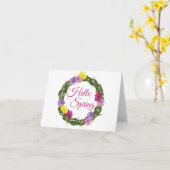 春リース カード (黄色い花)