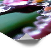 春レインドロップの宝石を森のポスター ポスター (角)