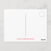 春レインボー鮮やかカラフルフラワー ポストカード (裏面)