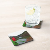 春レッドチューリップアットレイクアーワインド コースター (右側)