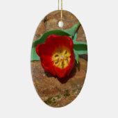 春レッドチューリップ セラミックオーナメント (右)