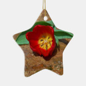 春レッドチューリップ セラミックオーナメント (右)