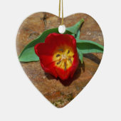 春レッドチューリップ セラミックオーナメント (右)