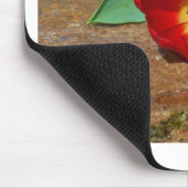 春レッドチューリップ マウスパッド (コーナー)