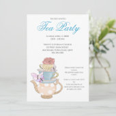 春レディースティーパーティーアイディア 招待状 (スタンド正面)
