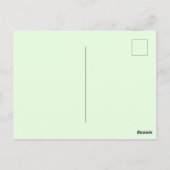 春レモン葉書結婚式招待状 ポストカード (裏面)