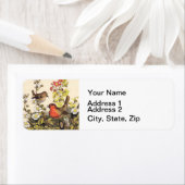 春ロビンバーズレッド野鳥観察 ラベル (インサイチュ)