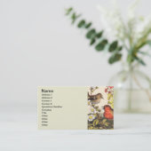 春ロビンバーズレッド野鳥観察 名刺 (スタンド正面)