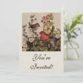 春ロビンバーズレッド野鳥観察 招待状 (スタンド正面)