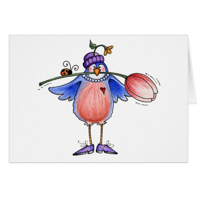 春ロビン-カード (正面横)