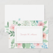 春ロマンスのNotecard 招待状 (正面/裏面)