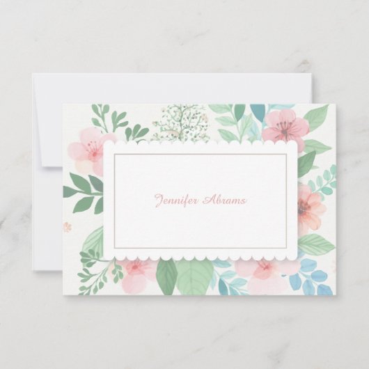 春ロマンスノテカード 招待状 (正面)