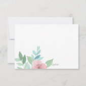 春ロマンスノテカード 招待状 (裏面)