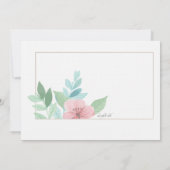 春ロマンス結婚式招待状 招待状 (裏面)