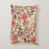 春ワイルドバラ：水色パターン。 アクセントクッション (裏面(縦))