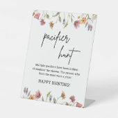 春ワイルドフラワーおしゃぶり狩りゲームサイン 台座サイン (正面)