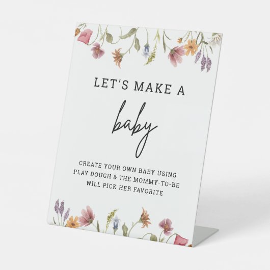 春ワイルドフラワーでベビー生地作り 台座サイン (正面)